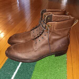 Men's Gordon Rush Dress Boots Genuine Brown Leather Size 13